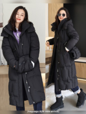 Женский пуховик 南瓜谷【"暖宝宝"羽绒服】冬季长款白鸭绒羽绒服女y0323