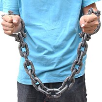 Film and television props handcuffs shackles torture plastic prisoners COS chains ankles ankles toys bracelets bracelets