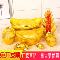 Simulation of ingot Spring Festival decorations lucky decoration felicitous plastic gold ingot scene layout New Year decoration