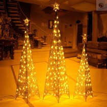 Wrought iron Christmas tree luminous tree package scene decoration Christmas decoration decoration shopping mall window hotel supplies