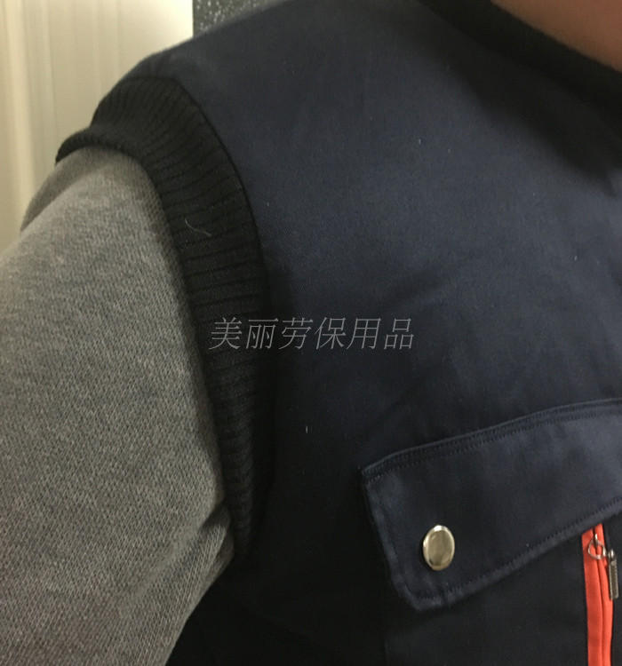 Áo khoác bảo hiểm lao động COSCO áo liền quần cotton nam mùa thu và mùa đông dày lạnh áo ấm phản chiếu áo vest dạ nam