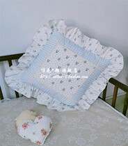 Cotton Tang home fabric simple mosaic square pillow fabric cushion fabric pillow core