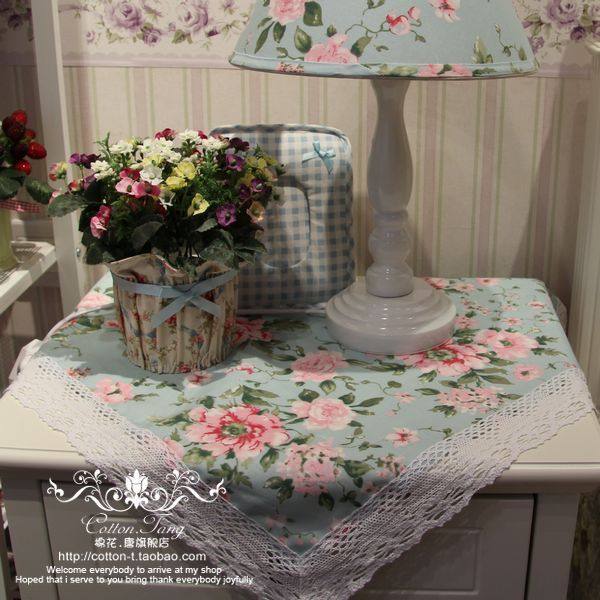 New Classic Large Lace Bedside Bed Head Cabinet Lid Butian Garden Table Cloth Pure Cotton Table Cloth can be set