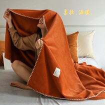 Huafg Blanket Single Double Suede Blanket Bed Linen Milk Suede Nap Blanket Sofa Cape blanket Blanket Bed Tailblanket Soft
