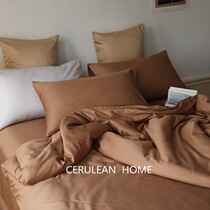 livinghouse60 branch pure color long suede cotton four pieces goons satin air satin pure cotton minimalist color bed goods