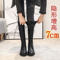 Long boots womens 2022 new small medium boots half-high boots but the knees increase the knights thin long boots