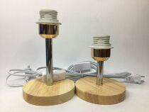 Table lamp solid wood thick bracket DIY base chassis student graduation work work exhibition rack