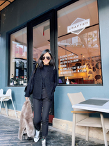 Circle cashmere vest female v collar classic 2022 early spring European and American wind commuter Joker new horse clip soup