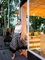 With the Heart encountered @ soup soup 2004 European and American wind High waist display slim silk a long lady spring and summer long half dress 22