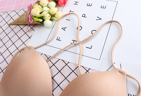 2017 bikini làm đẹp trở lại liền mạch không có đồ lót không dây đeo chéo tam giác gợi cảm áo ngực phụ nữ trẻ áo nịt ngực