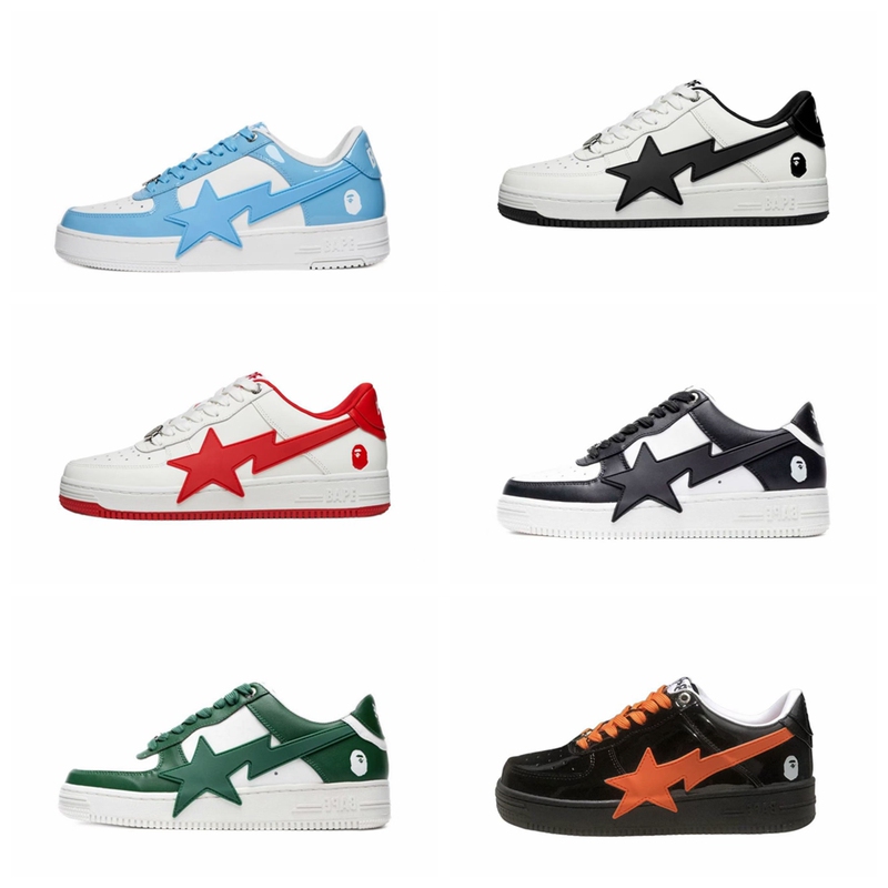 Bapestalow Sk8 Ape Head Lace-Up Low-Top Sports Casual Sneakers for Men and Women Dun Versatile Trendy Shoes for Commuting