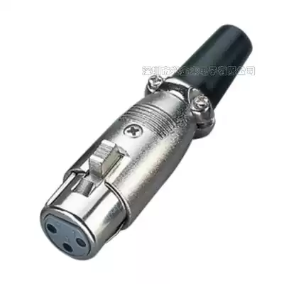 New three-core cannon female head XLR audio plug microphone microphone terminal