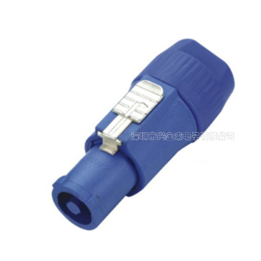 Premium NL3F power plug three-core Ohm head sound plug speaker sound LED light special plug