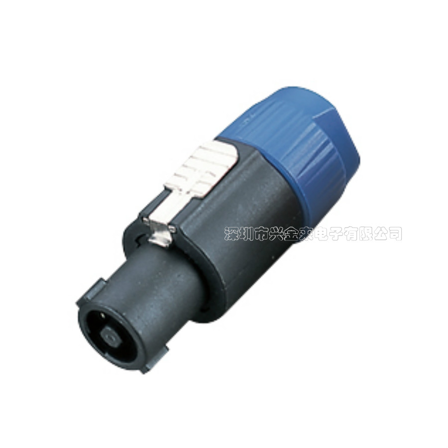 High-quality 4-core ohm head power plug four-core ohm professional speaker plug audio connector