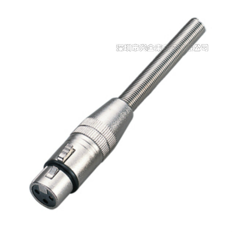 New Arrival Three-core XLR Female Header 3Pin XLR Header Long Spring Audio Speaker Plug XLR Audio Plug