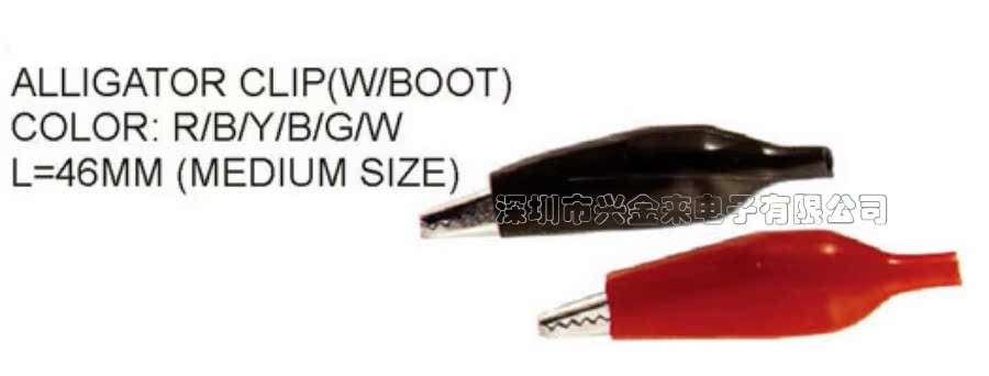 New cargo crocodile clip experimental clip large small and medium size test clip connector Long 46MMM