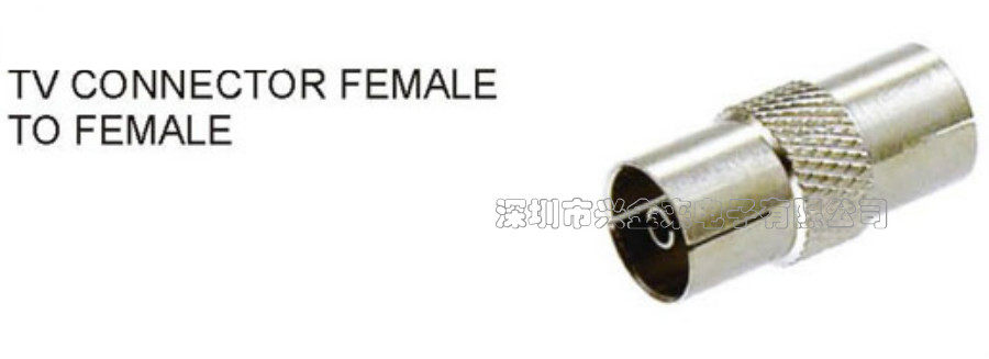 Cable TV dual-pass plug 9 5TV mother-to-mother RF rotary connector signal wire extension dispenser