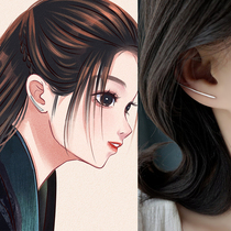 925 sterling silver Ji Yunhe Dilireba with the same earrings simple and versatile earrings 2022 new trendy earrings summer