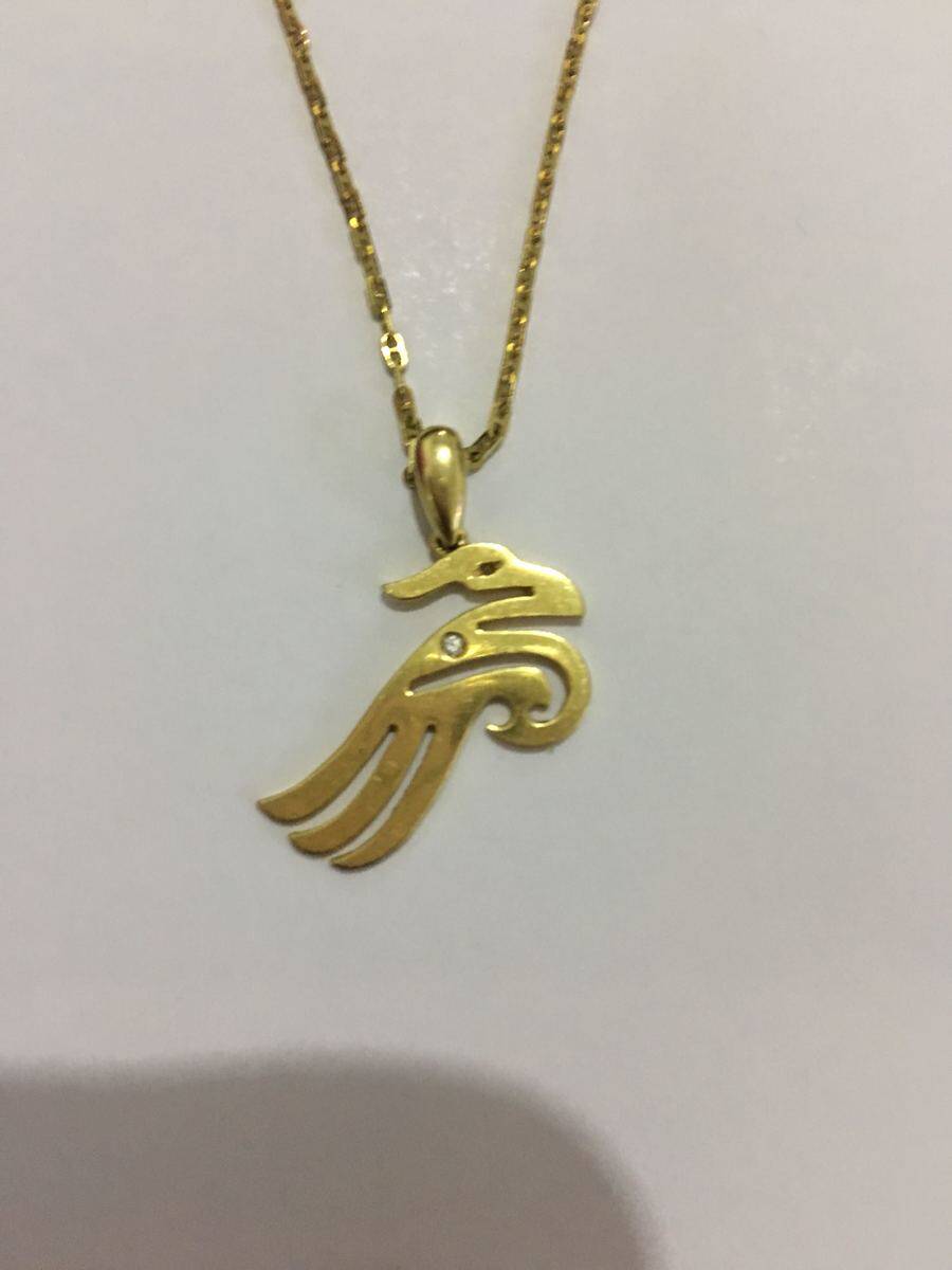 New real - world Deep Air Miss flight attendant special 18 k gold necklace with pendant Shenzhen Airlines purchase