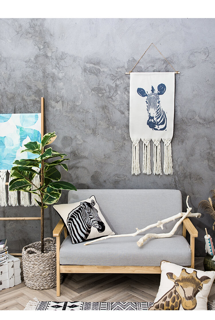 ins nordic tấm thảm vải treo vải nền phòng khách phòng ngủ tường trang trí Bohemian thảm dệt tay - Tapestry thảm treo tường phòng ngủ