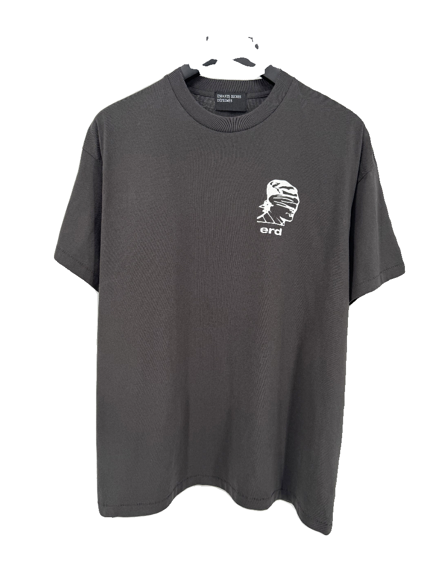 [【英国限定】 ERD 忧郁的富二代抽象人物裂纹印花圆领短袖T-shirt]