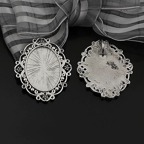 Ретро -Аллео -эллипс нижняя часть нижней части дна 25*18 мм драгоценный камень драгоценный камень Botto 23356