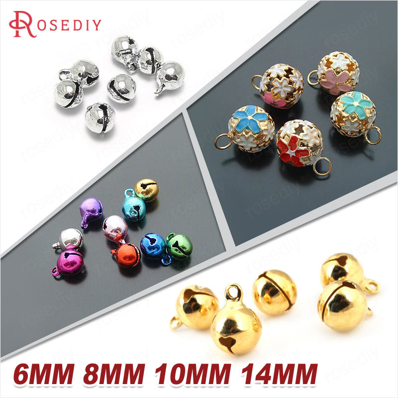Diy Ornament Handmade Material Necklace Handmade Hair Accessories Accessories Bronze Bell Bell Rattle Bells Bell 12141