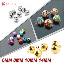 Diy jewelry Handmade material Necklace Bracelet Hair accessories Headdress accessories Copper bell clang bell ring bead flower bell 12141