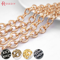 Diy Ornament Accessories Iron Chain Necklace Bracelet Ornament Chain Round O Character Chain Round Silk O Shaped Chain Round Cross Chain 14584