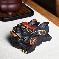 Zisha tea pet lucky gold Chan boutique can raise Golden Cicada tea table tea table tea tray toad ornaments kung fu tea ceremony