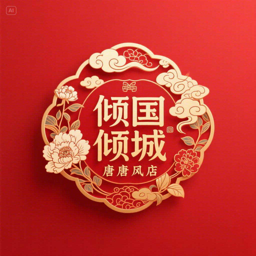 倾国倾城唐风店的LOGO