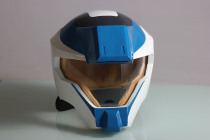 Up to Kira and driver helmet cosplay photography for a prop mask