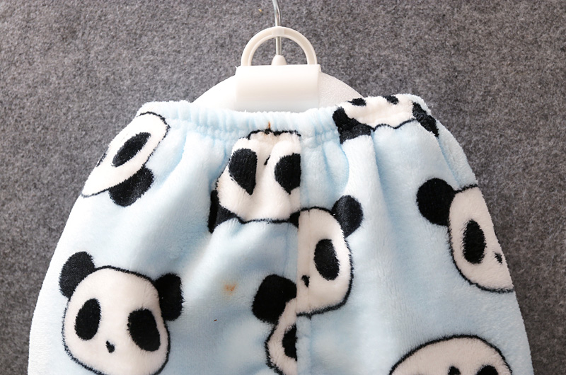 Mùa thu và mùa đông cô gái và trẻ em flannel trẻ em đồ ngủ dày đặt chàng trai và cô gái bé san hô lông cừu dịch vụ nhà bán quần áo trẻ em