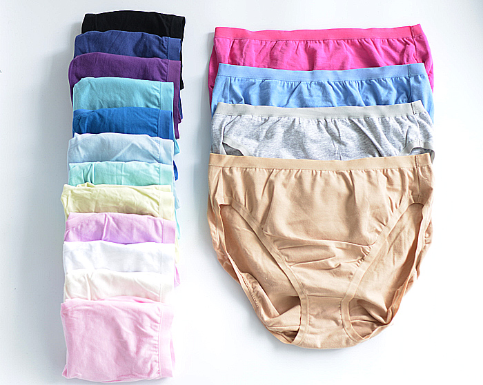 TJ12 6 dải Cotton cotton trung tính eo cao thân thiện thoải mái với quần short nữ kích thước lớn quan lot nam