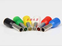 VE1010 European-style tubular terminal needle shape pre-insulation wiring terminal cold press terminal red copper nose 1000 only