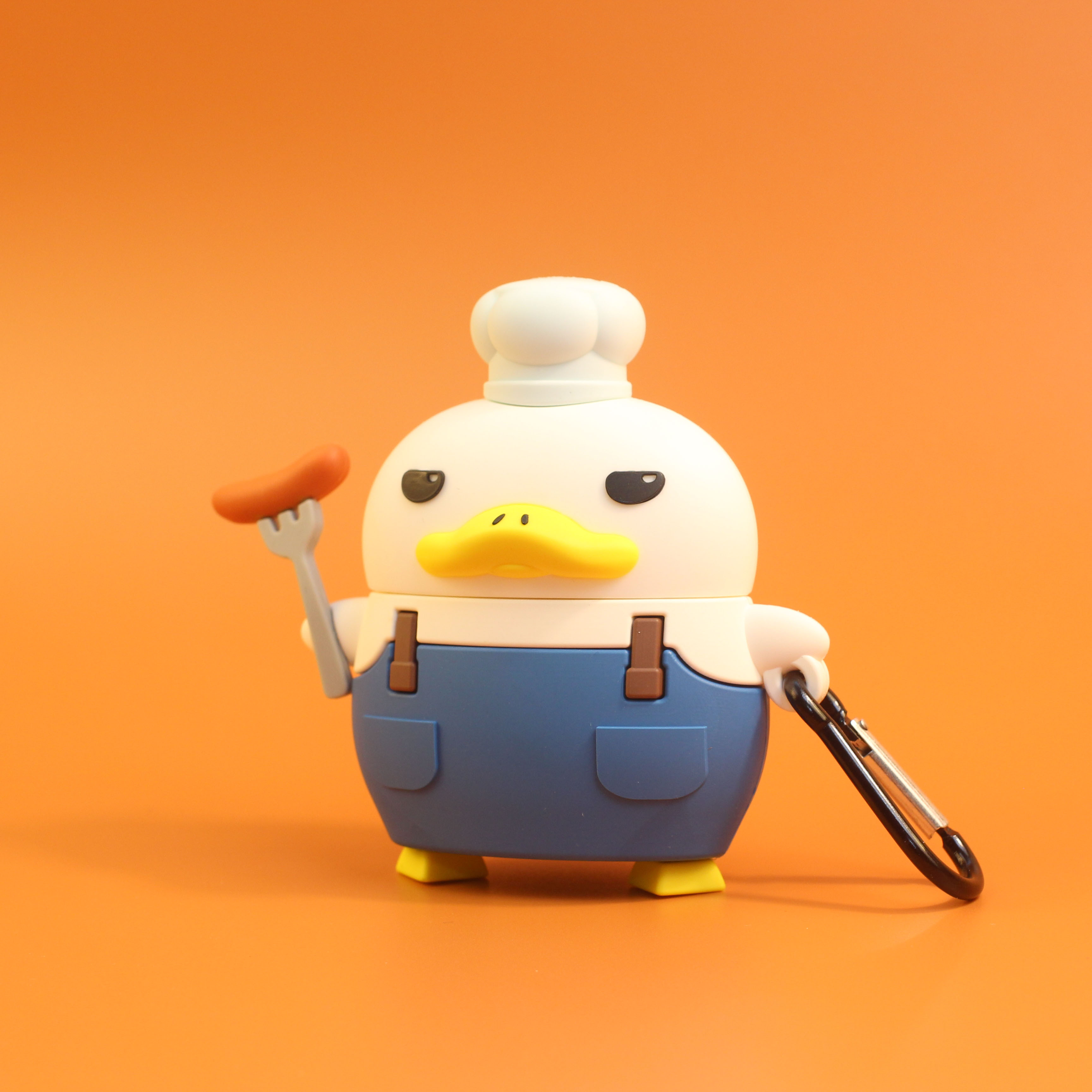 Huaqiangbei 2nd generation airpods protective sleeve chef duck airpodspro bluetooth earphone sleeve silicone cute three-dimensional