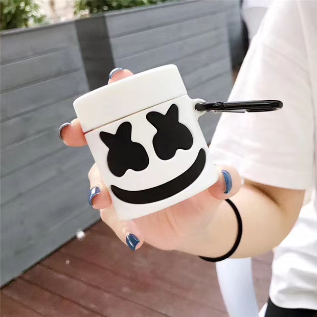 Marshmallow airpods protective sleeve kaws violent bear 2 generation headphone sleeve minisok66 silicone shell tide brand