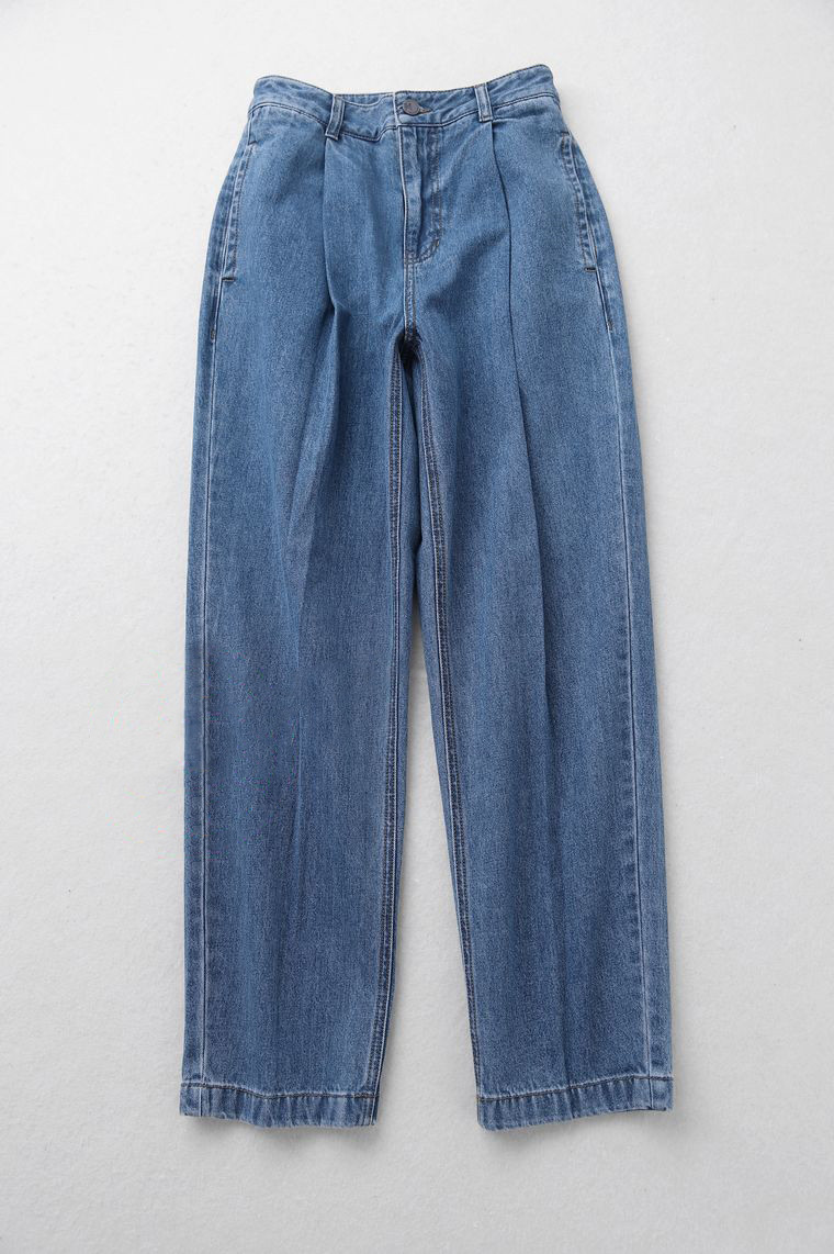 N42 Korea's DAN good stuff fried chicken soft foreign style version high waist loose jeans