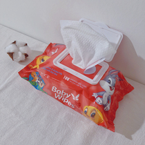  K7 American DAN value pink cartoon large-capacity household removable wipes 100 pumping packaging slightly flawed