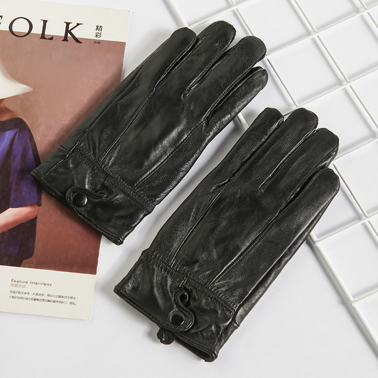 Q70 original DAN official web 14 knife winter warm genuine leather gloves gush with five finger gloves