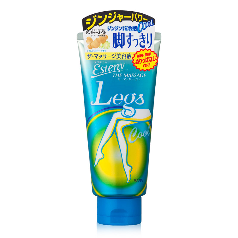 包邮 日本正品SANA莎娜冷感织腿按摩凝胶180g 紧实细腿美腿