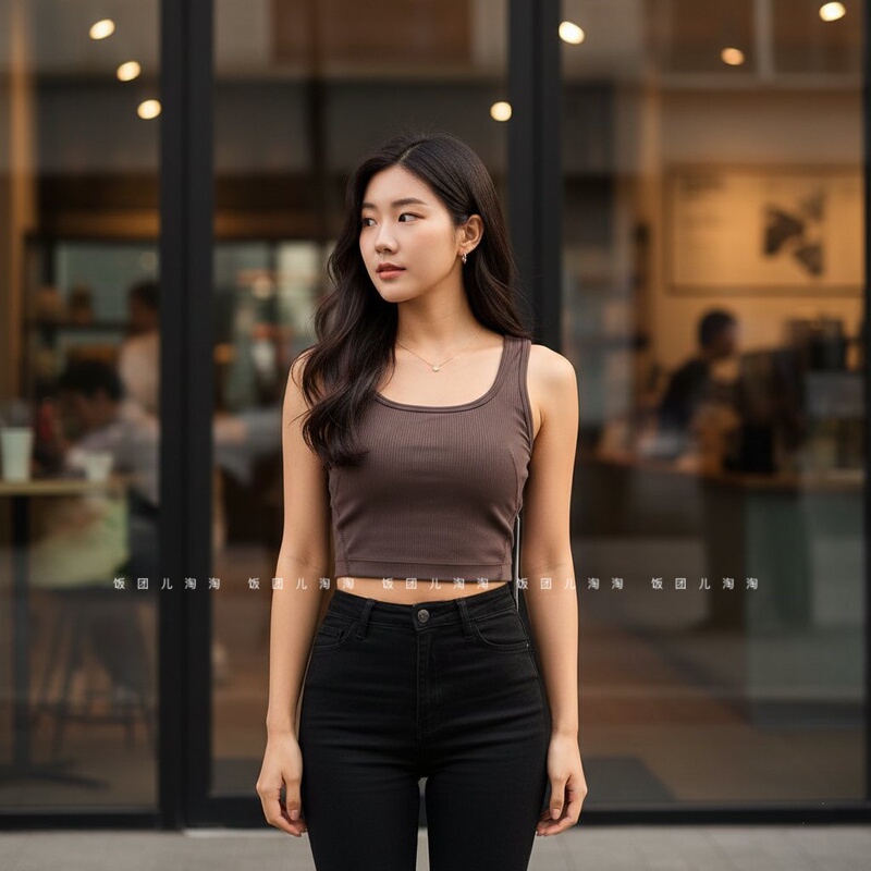 Wunder Train Scoop Neck Tank Sports Vest with Chest Pads