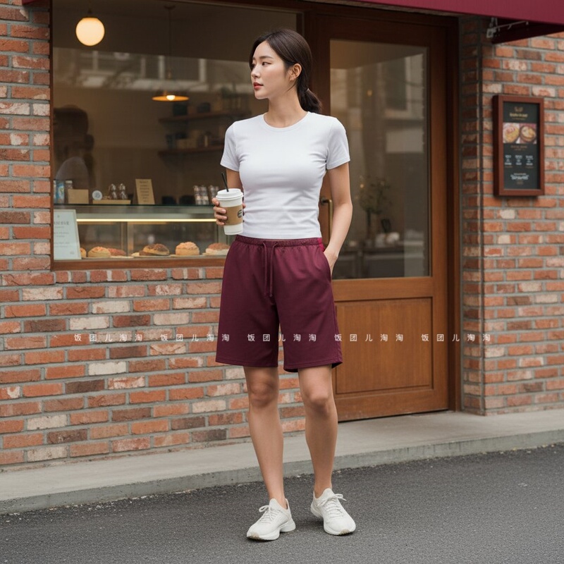 Striped Baggy Low Rise Track Short 9.5 Loose Shorts Low Waist