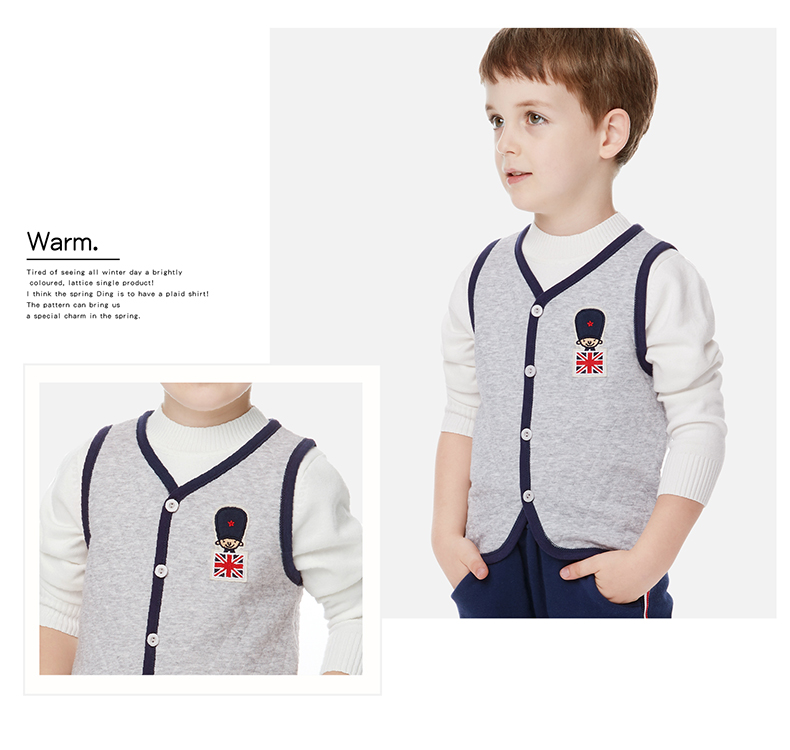 Áo vest bé gái cotton xuân hè 2018 mới mặc áo vest bé trai vest bé gái áo khoác cotton quần áo trẻ con