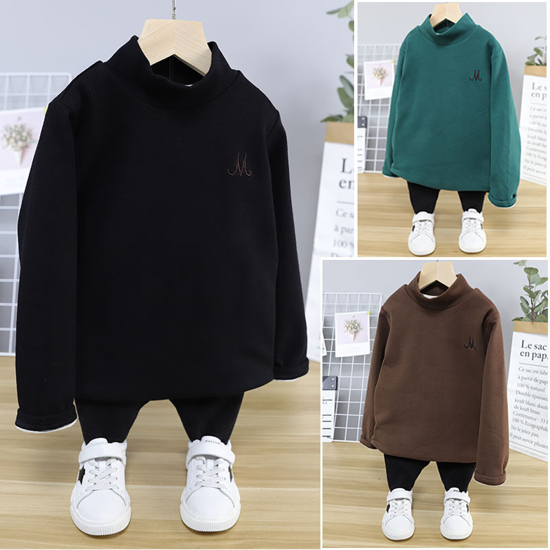 Cheerleader 2019 Winter-style children's clothing thickened suede blouse for men and women CUHK Scout 100 hitch bottom shirt 8899