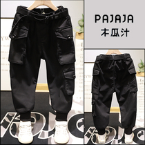 Papaya juice child clothing 2020 winter dress new boy girl bundle foot long pants Korean version CUHK child casual pants 60173