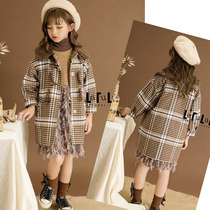 La Fleet Coat 2019 Winter New Girls Korean Plaid Clamon Long Cotton Coat 9900