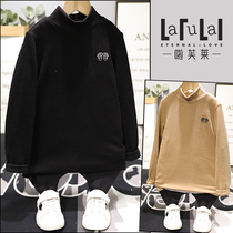 Cheerleader 2020 Winter new boy girl half high collar long sleeve Korean version pure color workout for undershirt 8001