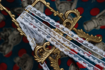 Leavers Lace French Lace #121 white handmade diy