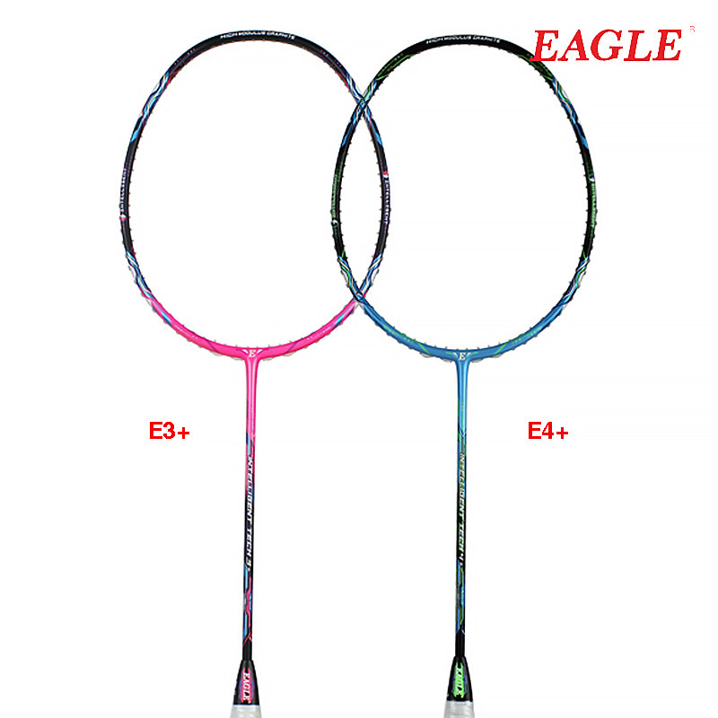 EAGLE brand new all-carbon badminton racket high pound resistant E3 E4 special